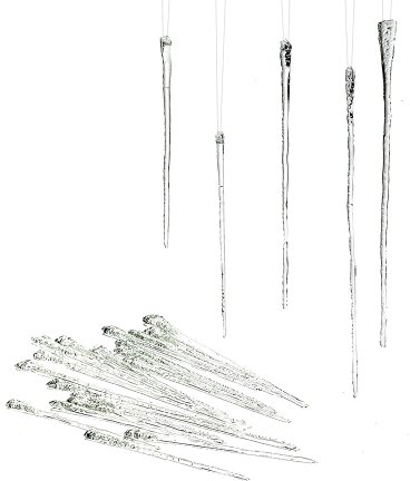 Department 56 Glass Icicle Ornament, Set of 24