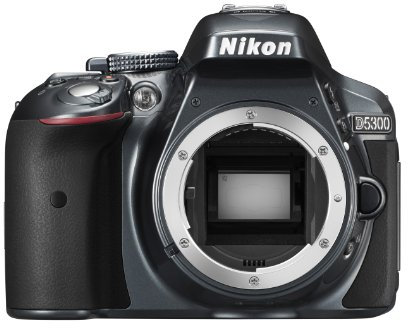 Nikon D5300 Digital SLR Camera Body Only - Grey (24.2 MP) 3.2 inch LCD with Wi-Fi and GPS