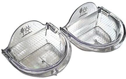 Bird Cage Seed Feeder Cup Shallow Style Set of 2 for Care, Treat (S)