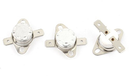 sourcingmap 3 st KSD301 NC temperaturomkopplare termostat 190 Celsius 250 V 10 A