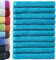 NatureMark 10er Pack Waschlappen | 100% Baumwolle | Frottier Seiflappen | Größe 30 x 30 cm | Frottee Seiftücher im 10er Pack Farbe: Türkis