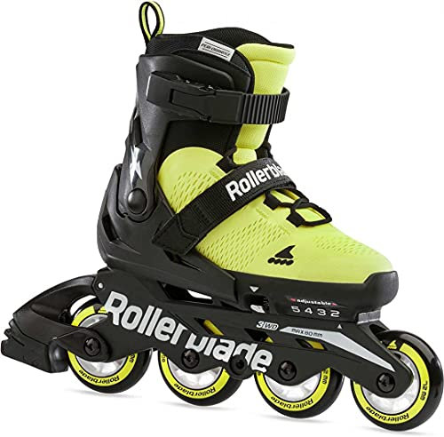 Rollerblade Kinder Microblade Se Inline Skate, Giallo Neon Nero, S EU