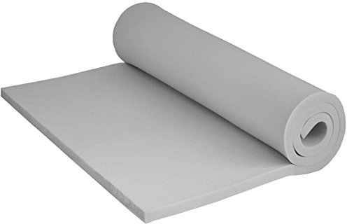 FORTIS POLSTER Schaumstoff RG25/44 60 x 200 cm, 10cm - Weiche Schaumstoffplatte - Schaumstoffmatte zum Sitzen, Liegen oder als Campingmatratze - Matratzen-Auflage - PU-Schaumstoff - Polsterschaum
