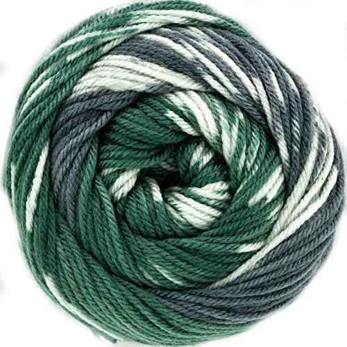 King Cole Fjord DK Knitting Wool Acrylic Self Pattern Fairisle Yarn 1 x 100g (Bindal - 4561)