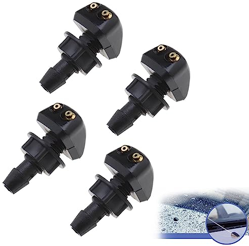 Ugelli per Tergicristalli,Ugelli Parabrezza Rondella,Tergicristallo Spray Jet,Auto Parabrezza Anteriore Tergicristallo Rondella,Wiper Parabrezza Rondella Ugello,Tergicristallo Ugello Spruzzatore,4PCS