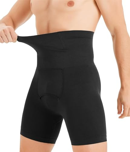 Gotoly Boxers Gainant Homme Gaine Ventre Plat Amincissant Taille Haute Caleçons de Compression Invisible Culotte Push Up Panty