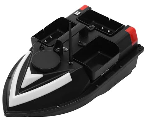 AOOUNGM 500M Angelköder Boot, Futterboot mit GPS, RC Nachtangeln Köderboot, Angeln Ferngesteuertes Futterboot, Wireless Köderboot Tragkraft 1.25kg