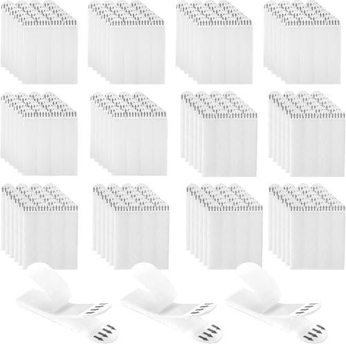 36 Paare Poster Strips, Bilder Aufhängen Ohne Bohren, Bilder Montage Strips, M/L Klettband Selbstklebend, Bilder Montagestreifen Klebeband, Posterstreifen für Powerstrips Bilderrahmen Spiegel
