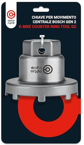 Optio Cycle Tretlager Werkzeug für Bosch Lockring Gen 2 – Hochwertiges Tretlagerschlüssel für E-Bike Tretlager | Werkzeug & Kurbelabzieher Fahrrad | Bosch Spider Tool