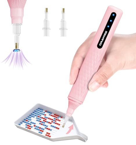 Electric Diamond Painting Pen, Vacuum Diamond Art Pens No Wax Needed | Wireless & Quiet | 800mAh Rechargeable Battery | Lightweight Design | Diamond Art Accessories for Adults | Gifts for Women Girls