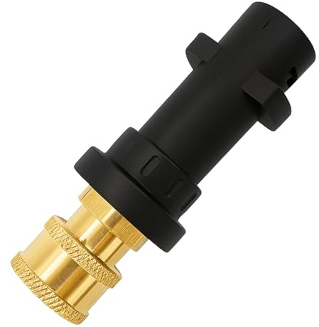 Adaptateur de Pistolet pour Nettoyeur Haute Pression 1/4 à Raccord Rapide, Laiton Et Plastique, Compatible Avec Les Nettoyeurs Haute Pression K2-K7, Raccord Rapide Pour Canons à Mousse