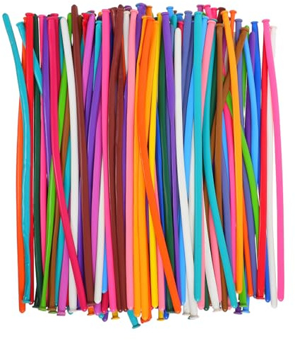 GETAJGHSD 200pcs Long Twisting Latex Balloons for Birthday and Wedding Party Decorations Thickened 260 Modeling Balloons for Animal Shapes Random Color