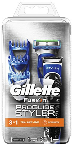 Gillette Fusion ProGlide Styler 3-in-1 Waterproof Trimmer for Man, Achieve Any Facial Hair Style with Three Exchangeable Combs (2 mm, 4 mm, 6 mm)