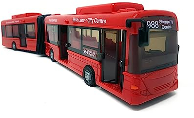 PLAYJOCS GT-6258 Gelenkbus/Stadtbus/Linienbus, 41cm Miniaturmodell Modellauto