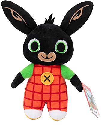 Giochi Preziosi Bing - Peluche 25CM, personaggio Bing, con orecchie scrocchianti e dettagli del viso ricamati, morbido peluche da portare sempre con te, a partire dai 0 mesi, BNG01I03