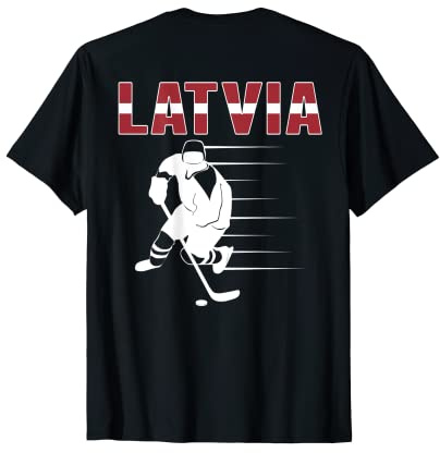 Latvia Ice Hockey Lovers Jersey - Latvian Hockey Team Fans T-Shirt