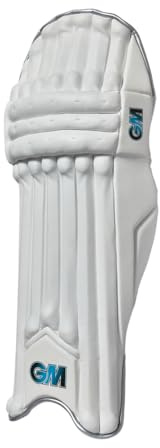 Gunn & Moore GM - Cuscinetti per battuta da cricket Diamond 606, in cotone tradizionale e bastone, per destrorsi, 34,9 cm, peso circa 1,39 kg, 1 paio, colore: bianco