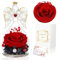 GUHAOOL Ewige Rose mit Engel Figur, Geschenke für Mama, Infinity Rosen im Glas Engel-Ewige Rose in Angel, Engel mit Rose für Mutter Oma zum Geburtstag Weihnachten Muttertag Valentinstag Jahrestag,Rote