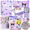 Kawaii Schulbedarf,Schulbedarf Geschenkset,Schreibwaren Set,Cartoon Bürobedarf,Tagebuch,Federmäppchen,Kugelschreiber,Umhängeband, Lesezeichen,Notizblock,Aufkleber,Schlüsselanhänger,Kinder Geschenke