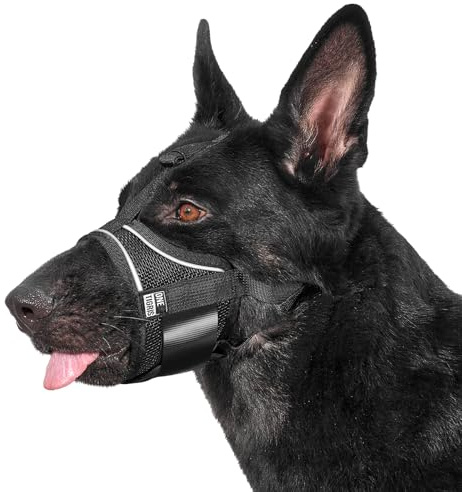 OneTigris Soft Mesh Large Dog Muzzle Panting Drinking (XXL)