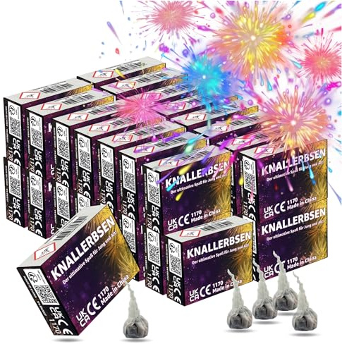 TK Gruppe Timo Klingler 1000x Knallerbsen - Fun Snaps Silvester wie Knallteufel Knaller für Jugendlichen & Kinder (1000x)