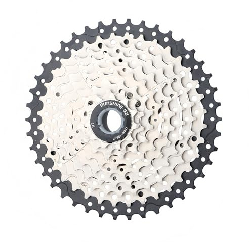 8/9/10/11/12 Speed Bike Freewheel, Lightweight Bike Cassette Sprocket, 11-32/36/40/42/46/50T Bicycle Cassette Freewheel for Mountain Bikes MTB (9 Speed, 11-42T)
