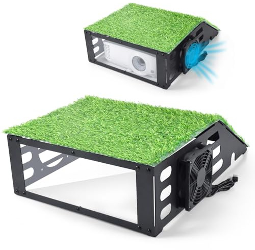 Golf Simulator Projector Cover - Floor Mounted Enclosure with Cooling Fan for Optimal Protection of Outdoor Golf Simulation Projectors - Compatible with Leading Golf Simulators and Projectors