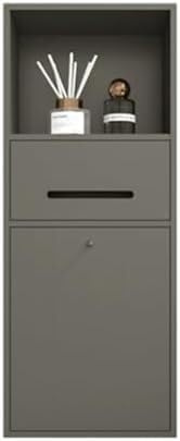 CukUJH Stainless Steel Built-in Shower Niche with Integrated Waste Bin(Grey)