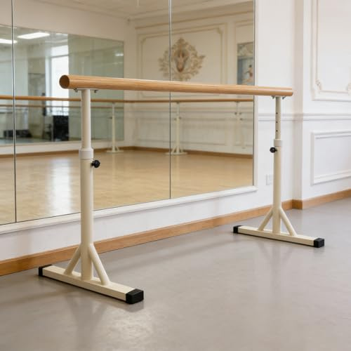 Genérico Barra de Ballet portátil, Barra de Ballet Ajustable Independiente, Barra de Ballet para Fitness para Estudio de Danza en casa para estiramientos Pilates Danza o Entrenamientos Activos