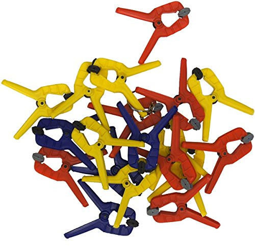 Connex COXT864425 Spring Clamps, Multi-Colour, 20 pieces, size: 25 mm