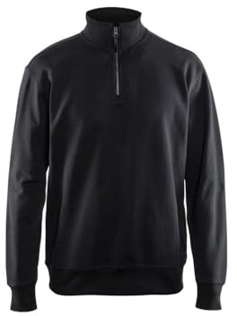 Blakläder 3369115810004XL storlek 4XL halvdragkedja tröja – vit XXL Svart