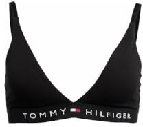 Tommy Hilfiger Women’s Stretch Triangle Bra, Black (Black), L