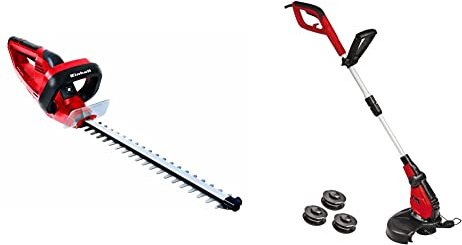 Einhell Gh-Eh 4245 Tagliasiepi Elettrico 220-240 V, 420 W, Rosso & GC-ET 4530 Set Tagliabordi Elettrico 230 V, 450 W, Taglio 30 Cm, Rosso