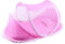 Faltbares Babybett Moskitonetz Tragbares Schlafbett Reisebett für Neugeborene (Rosa)