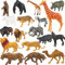 Aszaui 18 Pezzi Animali Giocattolo per Bambini,Figure di Animali della Foresta Animali Safari Figure Giocattoli Mini Figure Foresta Animali Realistico,Giochi Educativo Regalo per Bambini 3 4 5 6 7 8 9
