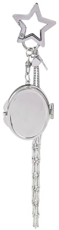 Support de baume à lèvres, rangement de maquillage avec miroir, porte-clés, porte-rouge à lèvres pour sac à main, sac à main, sac à main, fourre-tout, voyage, fête d'anniversaire, vacances, Ovale