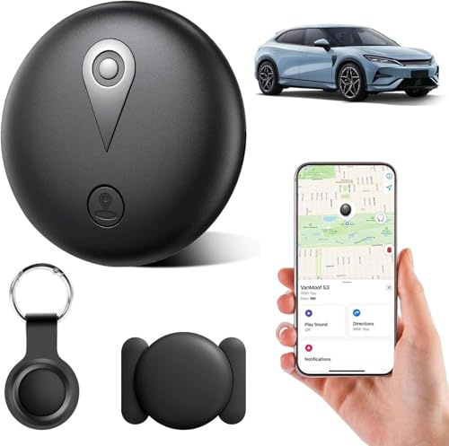 GPS Tracker Auto senza ABO – Mini Auto Tracker & GPS, GPS versatile GPS per Au-to, moto, biciclette, bagagli e animali domestici, app iOS, impermeabile