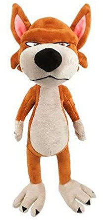 BANDAI - La Granja de Zenón - Peluche Musical Lobo Beto AR80006 Multicolor Juega con los Personajes de la Granja de Zenón: Juguetes Auténticos, Peluches de Calidad.