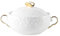 jojofuny Ciotola Per Zuppa Con Coperchio in Ceramica - Design Elegante E Funzionale Con Manici Ergonomici Perfetta Per Zuppe Dessert E Frutta Dimensioni 16X10.4X8.5 Cm