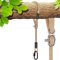 SELEWARE Schaukel Befestigung Seil Hängematte - Verstellbares Seil Baumschaukel mit Karabiner Hängesessel Aufhängung Hält 453KG Schaukelaufhängung Baum für Spielplatz Schaukeln Hängematten Yoga 100CM