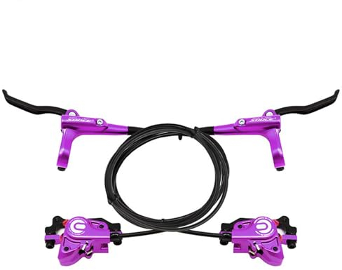 Meteorolite Hydraulisches MTB-Scheibenbremsen-Set, Aluminiumlegierung, hydraulische Bremsen für Mountainbike, links vorne, 1000 mm, rechts, hinten, 1700 mm, hydraulische Fahrradbremsen mit