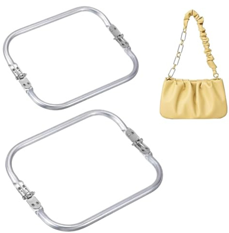 ZOPJUMA 2 Pezzi 20cm ChiusuraBorsa ChiusurePerUncinetto ClutchPerBorse Uncinetto, ManicoPerBorse Borsa