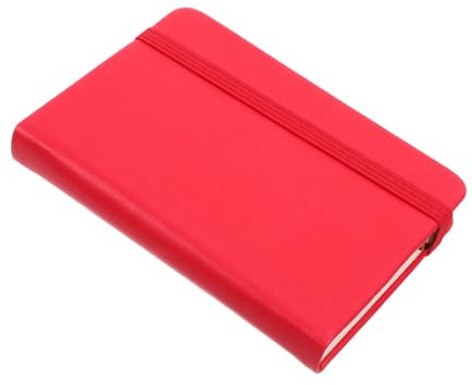 NUOBESTY Kompaktes Kleines Notizbuch Pu-einband Rot Tragbares Pocket Notepad Für Schule Büro Und Meetings Liniertes Memo Pad Für Effizientes Schreiben Und Organisation