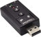 AYMBH USB-SOUND7 Portable USB Sound Card Adapter with Virtual 7.1 Surround Sound Enhances Audio Deep Bas Plug-and-Play for Windows Mac Linux 3.5mm Headset Converter Compact Ideal for VoIP & Gaming