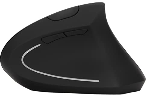 Denash Mouse Radio Ottico 2,4 Ghz Topo Verticale Ergonomico Preciso per Giocatori e Persone Consapevoli della Salute