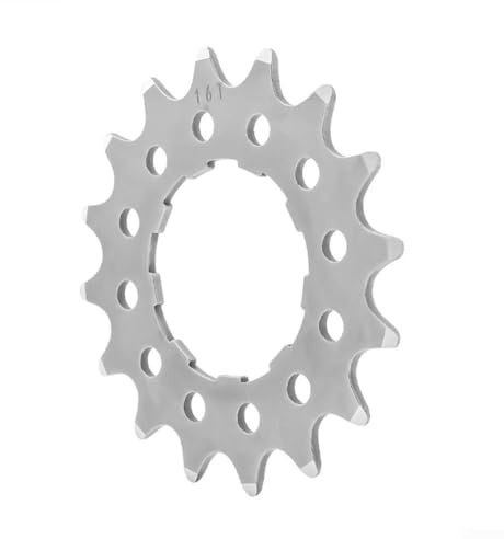 Yuanpgky Piñón de una sola velocidad para bicicleta de montaña de 7/8/9/10/11 velocidades, pieza de repuesto de engranaje fijo de acero inoxidable compatible con múltiples velocidades a (16T)