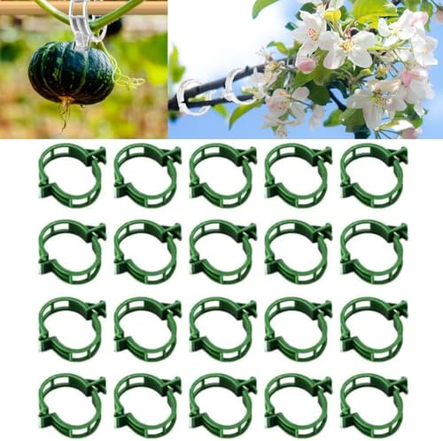 Clip per Piante Rampicanti, 100 Pezzi Clip per Pomodori, Pomodoro Verdure Clip di Fissaggio, Riutilizzabili Clip di Supporto per Piante Giardino per Pomodori, Cetrioli, Verdure, Peperoni, Frutta
