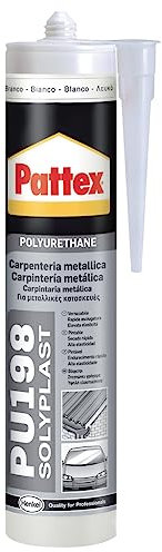 Pattex 1536071 PU 198 Polyurethan-Dichtmasse, 310 ml, Weiß