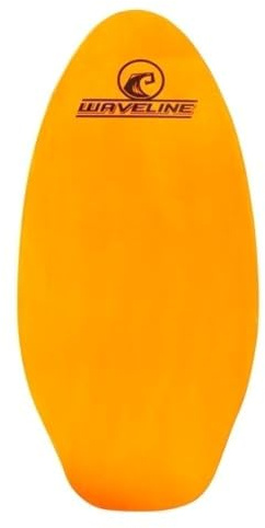 Waveline Skimboard de madera neón (elige tamaño y color) (naranja, 41 pulgadas)