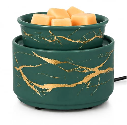 PALANCHY Bruciatore per cera in ceramica, 3 in 1, scaldabagno elettrico, scaldacera, lampada e scaldacera, per casa, ufficio, camera da letto, ideale come regalo